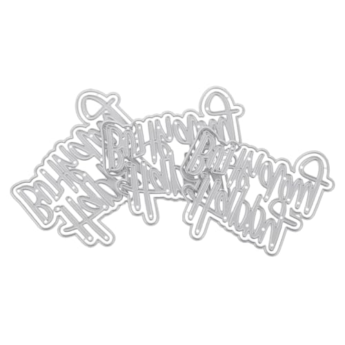 NUOBESTY 3 Stück Teiliges Happy Birthday Stanzform aus Robustem Kohlenstoffstahl Präzise Metall Stanzschablonen für DIY Scrapbooking Kartengestaltung und Fotoalbum Dekorationen NUOBESTY 3 Stück Teiliges Happy Birthday Stanzform aus Robustem Kohlenstoffstahl Präzise Metall Stanzschablonen für DIY Scrapbooking Kartengestaltung und Fotoalbum Dekorationen von NUOBESTY