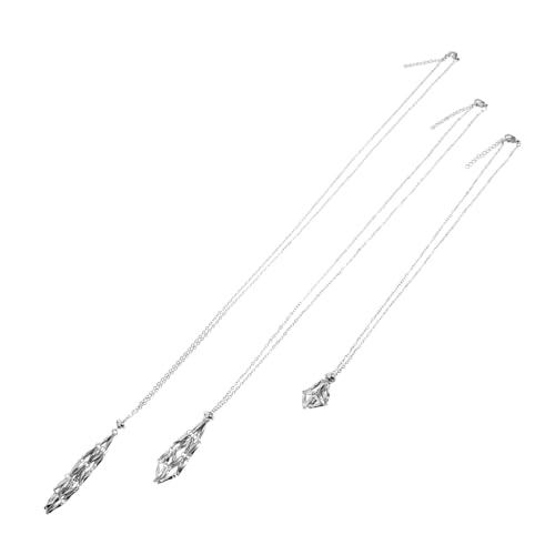 NUOBESTY 3 Stück Teiliges Netz Ketten Set Verstellbar mit Leerem Kristallanhänger Käfig Handgefertigt für Schmuckkreationen Vielseitig Kompatibel und Rostfrei NUOBESTY 3 Stück Teiliges Netz Ketten Set Verstellbar mit Leerem Kristallanhänger Käfig Handgefertigt für Schmuckkreationen Vielseitig Kompatibel und Rostfrei von NUOBESTY