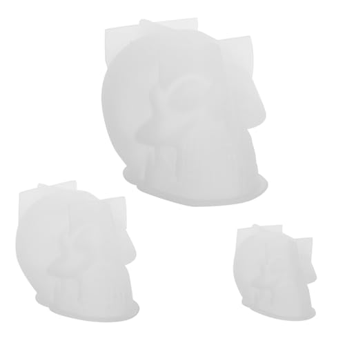 NUOBESTY 3 Stück Teiliges Schädel Silikonform Flexible Halloween Kerzenform Robustes Silikon Realistische Details für DIY Epoxidharz Wachs und Halloween Dekoration NUOBESTY 3 Stück Teiliges Schädel Silikonform Flexible Halloween Kerzenform Robustes Silikon Realistische Details für DIY Epoxidharz Wachs und Halloween Dekoration von NUOBESTY