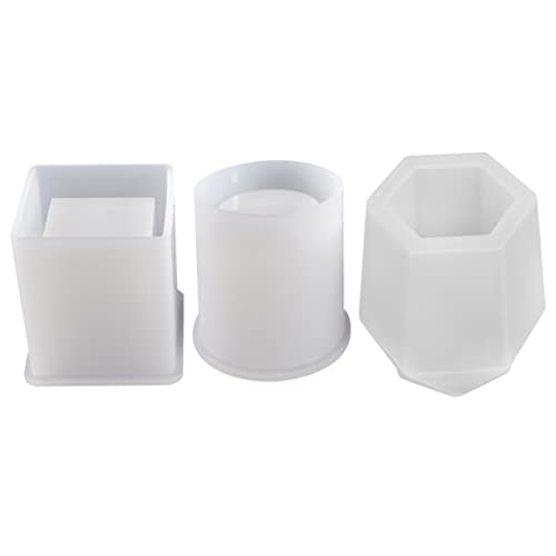 NUOBESTY 3 Stück Teiliges Silikonform für DIY Stifthalter und Pinselbehälter Flexible Langlebige Epoxidharz Gießform Sicher und Einfach zu Entformen für Kreative Bastelprojekte und NUOBESTY 3 Stück Teiliges Silikonform für DIY Stifthalter und Pinselbehälter Flexible Langlebige Epoxidharz Gießform Sicher und Einfach zu Entformen für Kreative Bastelprojekte und von NUOBESTY