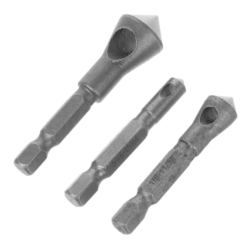 NUOBESTY 3 Stück Teiliges Stahl Senker und Entgratwerkzeug Set mit Sechskantschaft Hochhärte Kegelsenker für Kunststoff Kupfer Aluminium PVC und Dämmplatten für Bohrmaschinen Einsatz NUOBESTY 3 Stück Teiliges Stahl Senker und Entgratwerkzeug Set mit Sechskantschaft Hochhärte Kegelsenker für Kunststoff Kupfer Aluminium PVC und Dämmplatten für Bohrmaschinen Einsatz von NUOBESTY