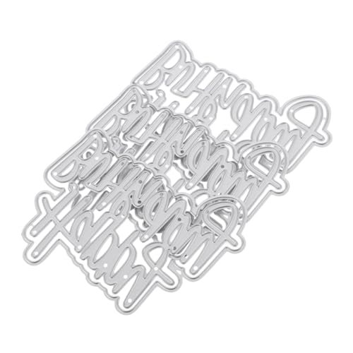 NUOBESTY 3 Stück Teiliges Stanzformen Happy Birthday aus Langlebigem Kohlenstoffstahl Präzise Metall Stanzschablonen für DIY Kartenherstellung Scrapbooking Papierdekor Einfach zu Bedienen NUOBESTY 3 Stück Teiliges Stanzformen Happy Birthday aus Langlebigem Kohlenstoffstahl Präzise Metall Stanzschablonen für DIY Kartenherstellung Scrapbooking Papierdekor Einfach zu Bedienen von NUOBESTY