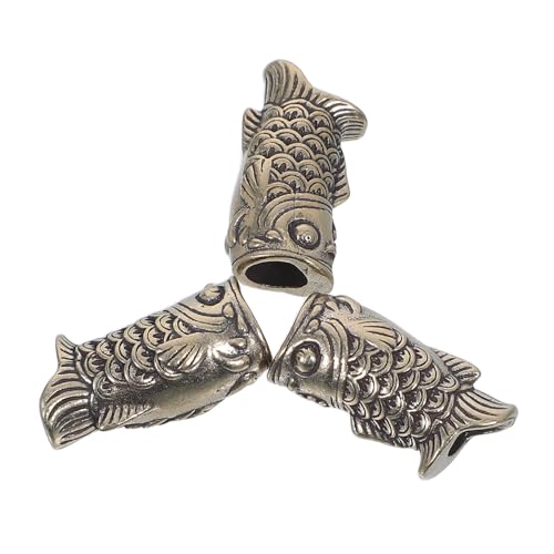 NUOBESTY 3 Stück Teiliges Vintage Koi Fisch Anhänger aus Metall Handgefertigte Lanyard-perlen für DIY Schmuckherstellung Schlüsselanhänger und Armband Zubehör mit Glückssymbolik NUOBESTY 3 Stück Teiliges Vintage Koi Fisch Anhänger aus Metall Handgefertigte Lanyard-perlen für DIY Schmuckherstellung Schlüsselanhänger und Armband Zubehör mit Glückssymbolik von NUOBESTY