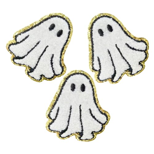 NUOBESTY 3 Stück Teiliges Weiße Halloween Bügelbilder mit Stickerei Hitzeaktivierbare Applikationen für Kleidung Hüte Jeans Taschen und Schuhe Einfache Diy Stoffveredelung NUOBESTY 3 Stück Teiliges Weiße Halloween Bügelbilder mit Stickerei Hitzeaktivierbare Applikationen für Kleidung Hüte Jeans Taschen und Schuhe Einfache Diy Stoffveredelung von NUOBESTY