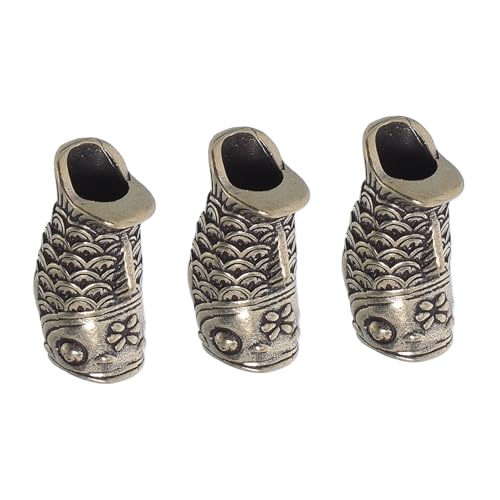 NUOBESTY 3 Stück Vintage Koi Fisch Anhänger aus Cupronickel Retro Schmuck Charms für Halsketten Armbänder Schlüsselanhänger Langlebige Spacer Perlen mit Symbolik von NUOBESTY