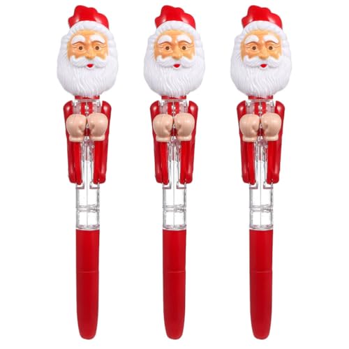 NUOBESTY 3 Weihnachts-Boxstifte: Leuchtende Weihnachtsmann-Kugelschreiber – Neuartiges Boxspielzeug als Weihnachtsstrumpffüller – LED-Schreibwaren als Weihnachtsbelohnung NUOBESTY 3 Weihnachts-Boxstifte: Leuchtende Weihnachtsmann-Kugelschreiber – Neuartiges Boxspielzeug als Weihnachtsstrumpffüller – LED-Schreibwaren als Weihnachtsbelohnung von NUOBESTY