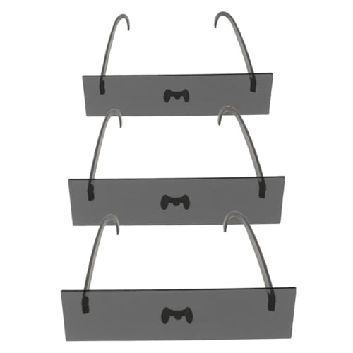 NUOBESTY 3-teilige Internet-zensurbrille: Unisex-partykostümzubehör – Schwarze Bar-meme-sonnenbrille Für Junggesellenabschiede, Fotoautomaten-requisiten, Festivals NUOBESTY 3-teilige Internet-zensurbrille: Unisex-partykostümzubehör – Schwarze Bar-meme-sonnenbrille Für Junggesellenabschiede, Fotoautomaten-requisiten, Festivals von NUOBESTY