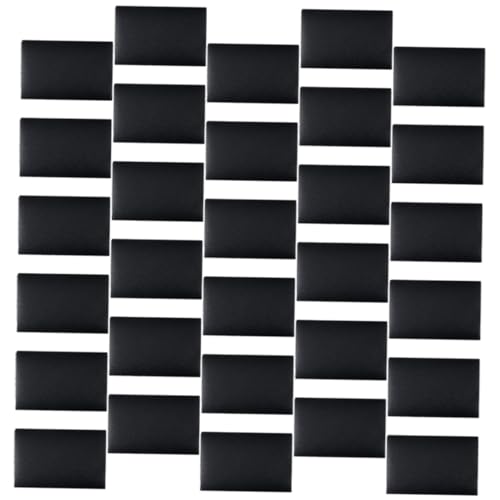 NUOBESTY 30 Blatt Abnehmbare Trockenlösch aufkleber Wiederverwendbare DIY Schwarze Tafelaufkleber mit Starkem Kleber Beschreibbar und Abwischbar als Tragbare Haus Büromessageboards von NUOBESTY