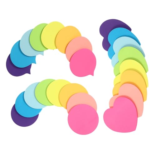 NUOBESTY 30 Blatt Bunte Haftnotizen für Mini Notizblöcke mit Starkem Kleber für Schule und Büro Selbstklebend für Wichtige Erinnerungen von NUOBESTY