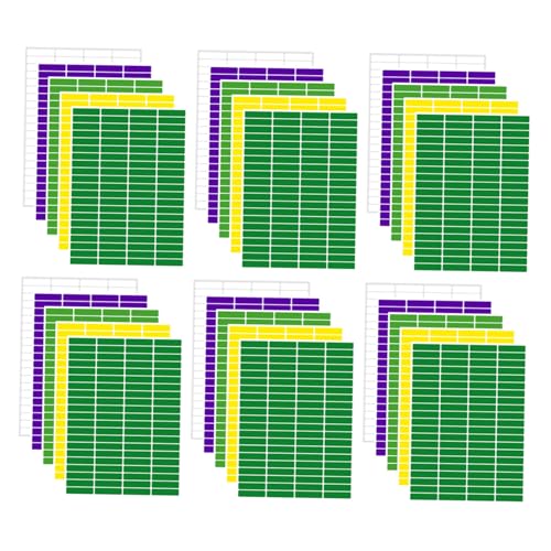 NUOBESTY 30 Sheets Writing Label Stickers Stationery Stickers Haftetiketten Schule Rectangle Color Coding Labels Papieretikett NUOBESTY 30 Sheets Writing Label Stickers Stationery Stickers Haftetiketten Schule Rectangle Color Coding Labels Papieretikett von NUOBESTY