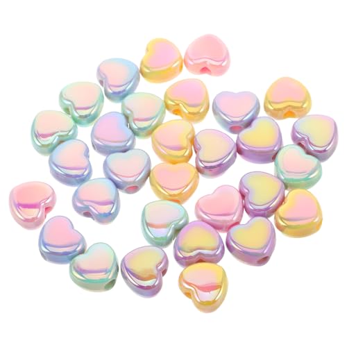 NUOBESTY 30 Stück Bunte Acrylperlen für Diy Armbänder und Handy Anhänger Lose Perlen für Kreative Schmuckprojekte von NUOBESTY