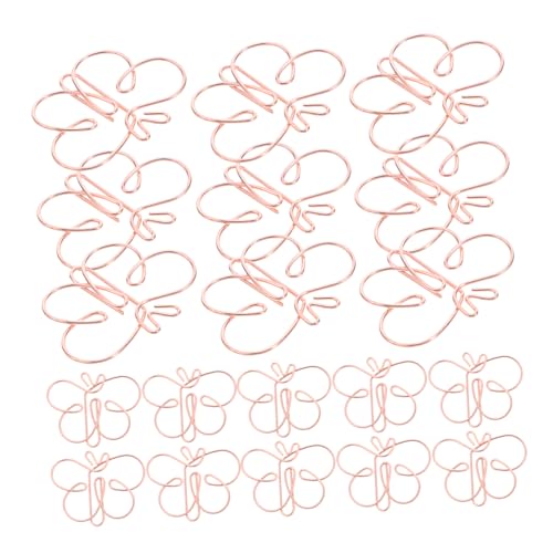 NUOBESTY 30 Stück Dekorative Schmetterlings Papierklammern aus Metall Rutschfeste Büroklammern für Dokumentenorganisation Notizbücher und Kreative Gestaltung NUOBESTY 30 Stück Dekorative Schmetterlings Papierklammern aus Metall Rutschfeste Büroklammern für Dokumentenorganisation Notizbücher und Kreative Gestaltung von NUOBESTY