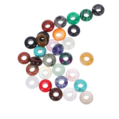 NUOBESTY 30 Stück Große Lochperlen, Natürliche Lose Spacer-rondelle-perlen Für Diy-armband, Halskette, Schmuckherstellung, Zubehör, Bastelzubehör NUOBESTY 30 Stück Große Lochperlen, Natürliche Lose Spacer-rondelle-perlen Für Diy-armband, Halskette, Schmuckherstellung, Zubehör, Bastelzubehör von NUOBESTY