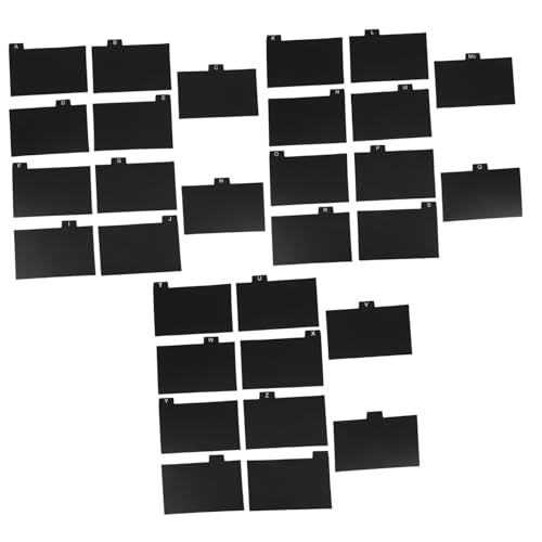 NUOBESTY 30 Stück Karteikarten Clip Partition Karteikarten Alphabet Register Teiler Karteikarte Für Regalaufbewahrung Vinyl Schallplatten Klassifizierung Blanko Kraft Teiler von NUOBESTY