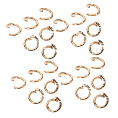 NUOBESTY 30 Stück Kettenglied Schmuckringe Schmuckzubehör Zubehör für Armbänder Armband Ringe Kettenverbinder gold Mehrzweck-Biegering Verbindungsringe für Armbänder Sprungring Eisen Golden NUOBESTY 30 Stück Kettenglied Schmuckringe Schmuckzubehör Zubehör für Armbänder Armband Ringe Kettenverbinder gold Mehrzweck-Biegering Verbindungsringe für Armbänder Sprungring Eisen Golden von NUOBESTY