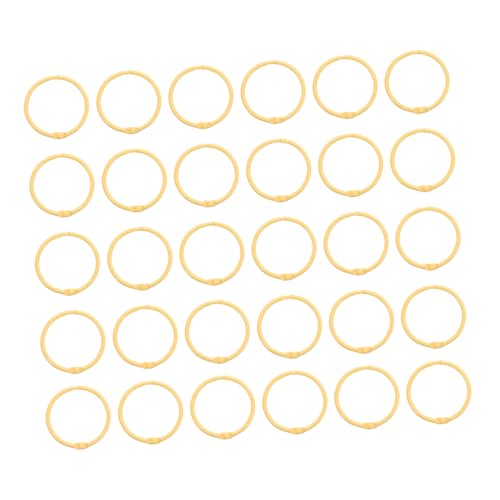 NUOBESTY 30 Stück Metall Binder Ringe Gelb Robuste Aufklappbare Ringverschluss Ringe für Lose Karteikarten Scrapbooking Fotoalben Büro Schule Zuhause NUOBESTY 30 Stück Metall Binder Ringe Gelb Robuste Aufklappbare Ringverschluss Ringe für Lose Karteikarten Scrapbooking Fotoalben Büro Schule Zuhause von NUOBESTY