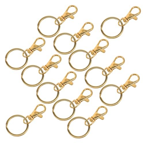 NUOBESTY 30 Stück Rotierendes Schlüsselanhänger-zubehör Hundehalsband Metallschnalle Senffarbener Schlüsselanhänger Halsband Aktivierte Hundetür Hunde-knopfmatte Reiz Golden Zinklegierung NUOBESTY 30 Stück Rotierendes Schlüsselanhänger-zubehör Hundehalsband Metallschnalle Senffarbener Schlüsselanhänger Halsband Aktivierte Hundetür Hunde-knopfmatte Reiz Golden Zinklegierung von NUOBESTY