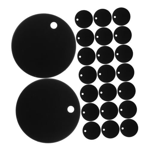 NUOBESTY 30 Stück Runde Blanko Stanzanhänger Aluminium Blanko Anhänger Anhänger Haustier Metall Namensanhänger Haustier Namensanhänger Runde Hundemarken Dekorativer von NUOBESTY