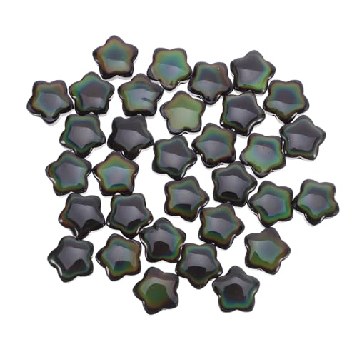 NUOBESTY 30 Stück Teiliges Fünf-punkte Stern Spacer Perlen aus Glas Temperaturempfindliche Farbwechsel Mini Sternperlen für DIY Schmuck Armbänder Halsketten Ohrringe NUOBESTY 30 Stück Teiliges Fünf-punkte Stern Spacer Perlen aus Glas Temperaturempfindliche Farbwechsel Mini Sternperlen für DIY Schmuck Armbänder Halsketten Ohrringe von NUOBESTY