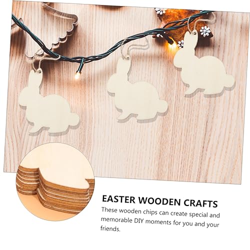 NUOBESTY 30 Stück Teiliges Holz Hasen Deko mit Juteseil Nachhaltige DIY Osteranhänger zum Aufhängen Umweltfreundliche Holzornamente für Osterparty und NUOBESTY 30 Stück Teiliges Holz Hasen Deko mit Juteseil Nachhaltige DIY Osteranhänger zum Aufhängen Umweltfreundliche Holzornamente für Osterparty und von NUOBESTY