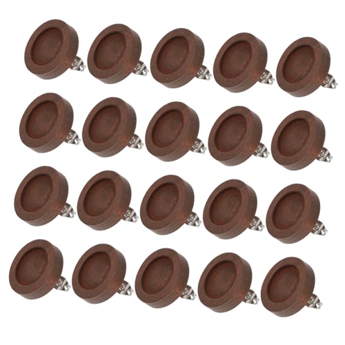 NUOBESTY 30 Stück Teiliges Holz Ohrstecker Basis Edelsteinfassung DIY Schmuckzubehör für Damen und Langlebige Holzohrring Rohlinge Geeignet für Individuellen Schmuckbau von NUOBESTY