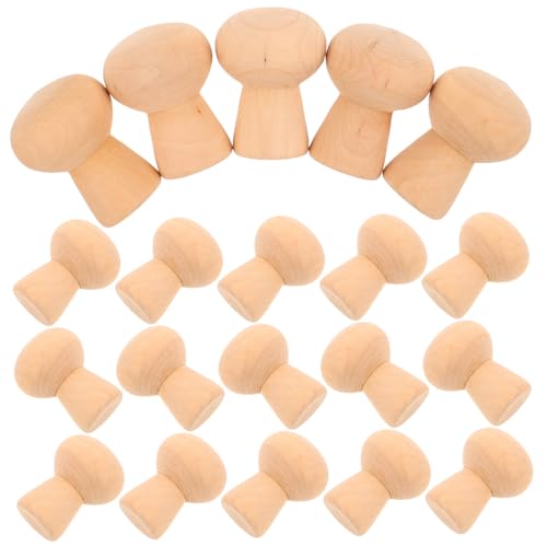NUOBESTY 30 Stück Teiliges Holzpilz-puppen Unvollendet aus Hochwertigem Holz Blanko DIY Malspielzeug für X Handliche Pilzfiguren zur Kreativen Bastelgestaltung und Frühkindlichen NUOBESTY 30 Stück Teiliges Holzpilz-puppen Unvollendet aus Hochwertigem Holz Blanko DIY Malspielzeug für X Handliche Pilzfiguren zur Kreativen Bastelgestaltung und Frühkindlichen von NUOBESTY