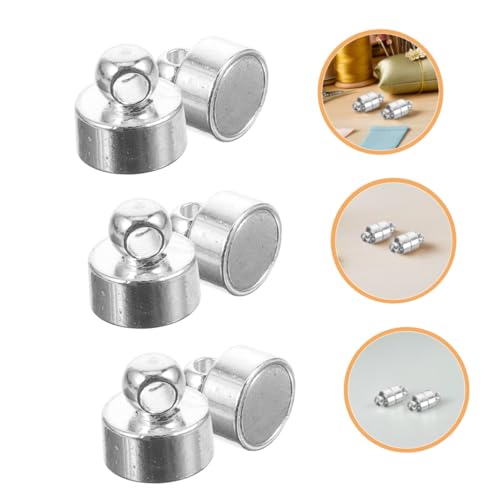 NUOBESTY 30 Stück Teiliges Kupfer Magnetverschluss Silber für Halsketten Armbänder Langlebige Tragbare Schmuckverbinder mit Einfachem Magnetverschluss für DIY Schmuckherstellung NUOBESTY 30 Stück Teiliges Kupfer Magnetverschluss Silber für Halsketten Armbänder Langlebige Tragbare Schmuckverbinder mit Einfachem Magnetverschluss für DIY Schmuckherstellung von NUOBESTY