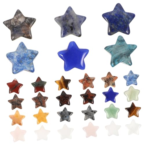 NUOBESTY 30 Stück Teiliges Natürliche Kristall stern dekoration Bunte Desktop steine Lebendige Farben Büro Raumdekoration für Wohnzimmer Bar Schreibtisch NUOBESTY 30 Stück Teiliges Natürliche Kristall stern dekoration Bunte Desktop steine Lebendige Farben Büro Raumdekoration für Wohnzimmer Bar Schreibtisch von NUOBESTY