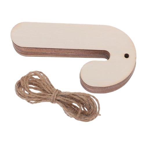 NUOBESTY 30 Stück Teiliges Unbemalte Holzanhänger in Zuckerstangenform Glatte Oberfläche für DIY Weihnachtsdekoration Vielseitig für Malen Basteln Indoor und Outdoor Aufhängeschnur NUOBESTY 30 Stück Teiliges Unbemalte Holzanhänger in Zuckerstangenform Glatte Oberfläche für DIY Weihnachtsdekoration Vielseitig für Malen Basteln Indoor und Outdoor Aufhängeschnur von NUOBESTY