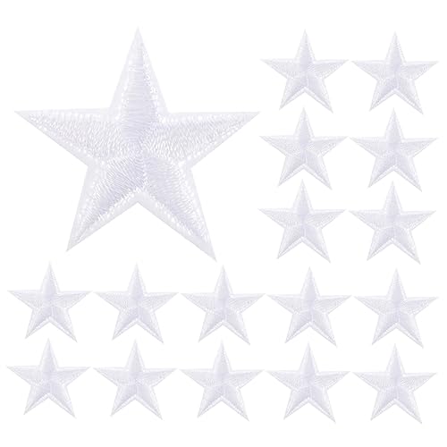 NUOBESTY 30 Stück Teiliges Weiße Stern Aufbügel Patches Bestickte Stern Flicken zum Aufbügeln und Nähen Vielseitige Diy Kleidung Accessoire Dekoration für Jeans Taschen Hüte und Schuhe NUOBESTY 30 Stück Teiliges Weiße Stern Aufbügel Patches Bestickte Stern Flicken zum Aufbügeln und Nähen Vielseitige Diy Kleidung Accessoire Dekoration für Jeans Taschen Hüte und Schuhe von NUOBESTY