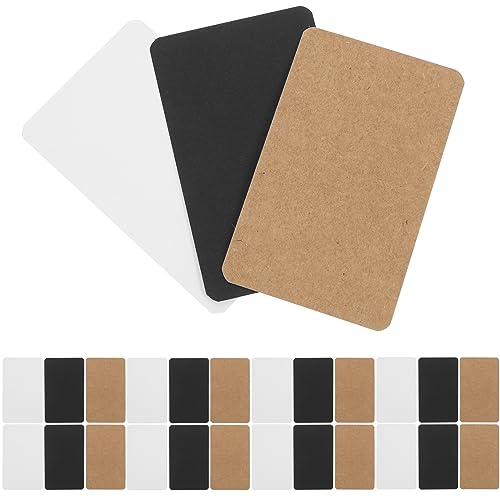 NUOBESTY 300 Stück Blanko Nachrichtenkarten Blanko Karten Blanko Geburtstagskarten Spielkarten Blanko Karten Grußkarten Blanko Wortkarten Lernkarten Weiße Karteikarten DIY von NUOBESTY
