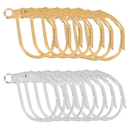 NUOBESTY 300 Stück Französischer Ohrhaken Ohrringe Zubehör Französische Ohrhaken Dangle -ohrring -material Für Die Schmuckherstellung Schmuck Haken Machen Diy Ohrringhaken Eisen von NUOBESTY