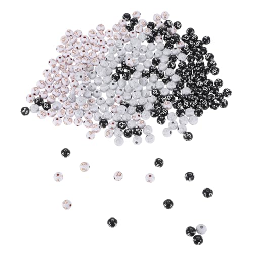 NUOBESTY 300 Stück Kreuzmuster Abstandshalterperlen für Diy Schmuck Armbänder und Rosenkränze Kreative Bastelmaterialien NUOBESTY 300 Stück Kreuzmuster Abstandshalterperlen für Diy Schmuck Armbänder und Rosenkränze Kreative Bastelmaterialien von NUOBESTY