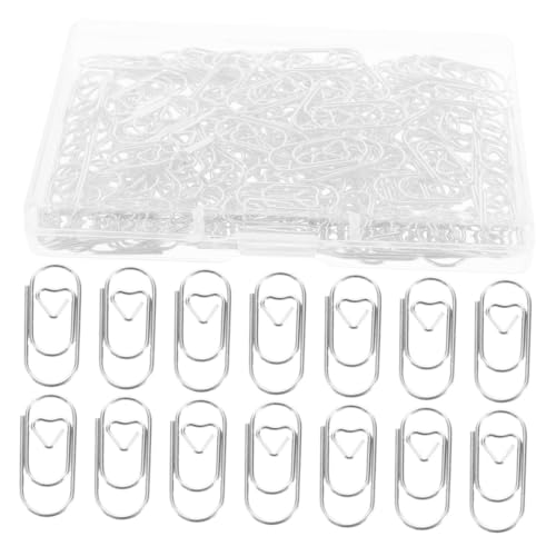 NUOBESTY 300 Stück Mini Metall Paperclips Silber Stabile Büroklammern für Schule Büro und Zuhause Platzsparend Langlebig und Effizient zur Papierorganisation von NUOBESTY