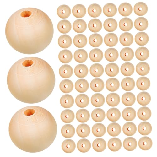 NUOBESTY 300 Stück Natürliche Holzperlen Rund mit Loch Unbehandelt Holzperlen zum Auffädeln für DIY Schmuck Bastelarbeiten Makramee und Handgemachte Dekorationen NUOBESTY 300 Stück Natürliche Holzperlen Rund mit Loch Unbehandelt Holzperlen zum Auffädeln für DIY Schmuck Bastelarbeiten Makramee und Handgemachte Dekorationen von NUOBESTY