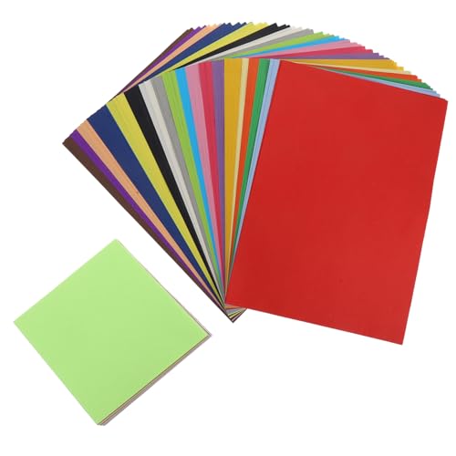 NUOBESTY 300 Stück Origami farbiges papier farbiges Druckpapier Faltbares Papierhandwerk doppelseitiges Scrapbook-Papier farbiges Zeichenpapier DIY -Papier für Handwerk Papierstau von NUOBESTY