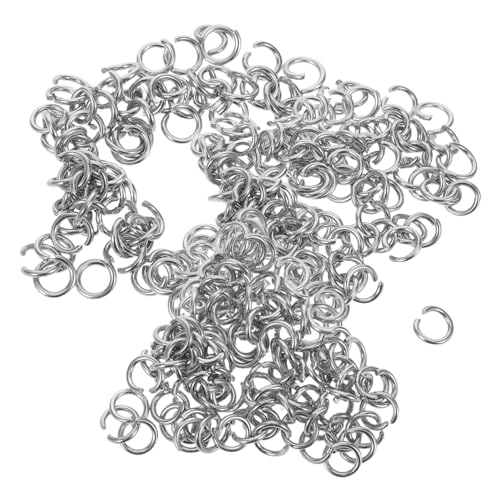 NUOBESTY 300 Stück Teiliges Edelstahl Sprungringe Korrosionsbeständig Langlebige Schmuckverbinder für Armbänder Halsketten Ohrringe Schlüsselanhänger und DIY Reparatur Zubehör von NUOBESTY