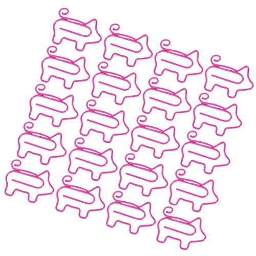NUOBESTY 30stücke Cartoon-schwein Büroklammern Aus Metall Kreativer Ordnerhalter Farbige Büromaterialien Für Schule Und Homeoffice Langlebig Und Praktisch Rosa NUOBESTY 30stücke Cartoon-schwein Büroklammern Aus Metall Kreativer Ordnerhalter Farbige Büromaterialien Für Schule Und Homeoffice Langlebig Und Praktisch Rosa von NUOBESTY