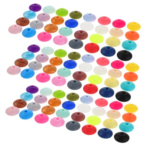 NUOBESTY 350 Stück Silikon Linsenperlen Langlebige Flache Abacus Spacer Perlen Vielseitig für Halskette Armband Schmuck DIY Basteln Bunte Farben Mischung NUOBESTY 350 Stück Silikon Linsenperlen Langlebige Flache Abacus Spacer Perlen Vielseitig für Halskette Armband Schmuck DIY Basteln Bunte Farben Mischung von NUOBESTY