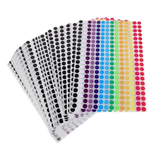 NUOBESTY 36 Blatt Runde Punktaufkleber Selbstklebend Farbige Klebepunkte Beschreibbare Etiketten für Geschenkverpackung DIY Basteln Büroorganisation und Umschlagversiegelung NUOBESTY 36 Blatt Runde Punktaufkleber Selbstklebend Farbige Klebepunkte Beschreibbare Etiketten für Geschenkverpackung DIY Basteln Büroorganisation und Umschlagversiegelung von NUOBESTY