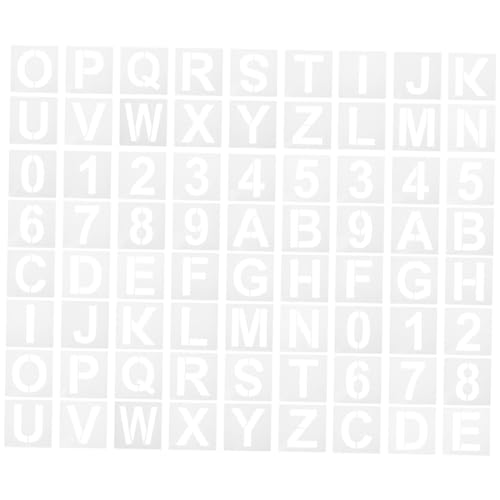 NUOBESTY 36 Stück Teiliges Buchstaben und Zahlen Schablonen Pet Wiederverwendbare Malschablonen für Diy Kunstprojekte Scrapbooking und Schulprojekte NUOBESTY 36 Stück Teiliges Buchstaben und Zahlen Schablonen Pet Wiederverwendbare Malschablonen für Diy Kunstprojekte Scrapbooking und Schulprojekte von NUOBESTY