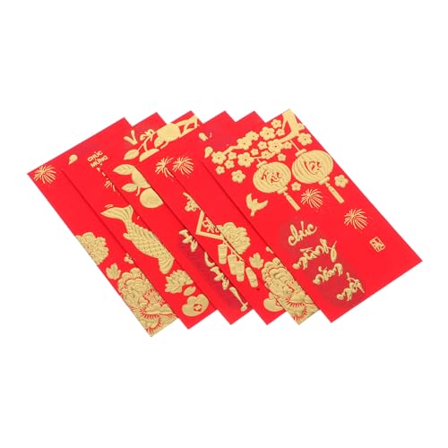 NUOBESTY 36 Stück Teiliges Vietnamesische Tet Lunar Envelopes Jahr Des Pferdes mit Metallic Details Li Xi Geldumschläge für Bargeld und Segenskarten Traditionell für Neujahrsfeierlichkeiten NUOBESTY 36 Stück Teiliges Vietnamesische Tet Lunar Envelopes Jahr Des Pferdes mit Metallic Details Li Xi Geldumschläge für Bargeld und Segenskarten Traditionell für Neujahrsfeierlichkeiten von NUOBESTY