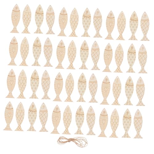NUOBESTY 36 Stück Unlackierte Fische Holz für Kreative Bastelprojekte für Hochzeiten Geburtstagsfeiern und Dekorationen NUOBESTY 36 Stück Unlackierte Fische Holz für Kreative Bastelprojekte für Hochzeiten Geburtstagsfeiern und Dekorationen von NUOBESTY