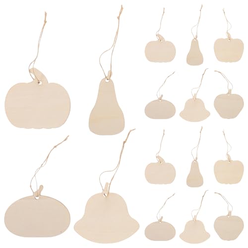NUOBESTY 36 Stück leere Kürbis-Holzscheiben – unfertige Kürbis-Ausschnitte aus Holz, Ornamente mit Loch, Thanksgiving-Hängedekoration mit Seil für Halloween NUOBESTY 36 Stück leere Kürbis-Holzscheiben – unfertige Kürbis-Ausschnitte aus Holz, Ornamente mit Loch, Thanksgiving-Hängedekoration mit Seil für Halloween von NUOBESTY