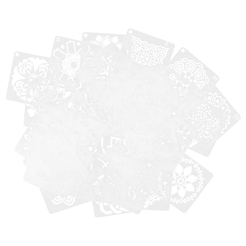 NUOBESTY 36Stücke Mandala Malschablonen Wiederverwendbare DIY Zeichenvorlagen Für Wand Und Bodenmalerei Für Bastelprojekte Und Anderen NUOBESTY 36Stücke Mandala Malschablonen Wiederverwendbare DIY Zeichenvorlagen Für Wand Und Bodenmalerei Für Bastelprojekte Und Anderen von NUOBESTY