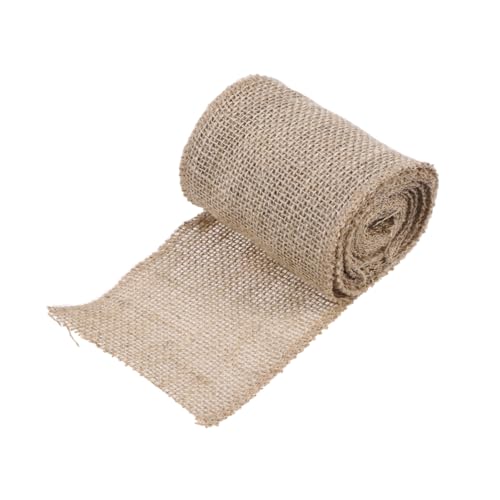 NUOBESTY 3M Juteband Braunes Dekorband Für DIY Bastelprojekte Hochzeit Geschenkverpackungen Vielseitig Einsetzbar Für Dekoideen von NUOBESTY