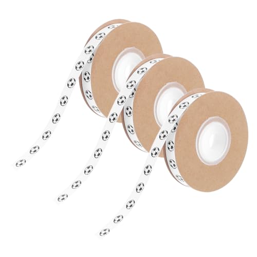 NUOBESTY 3Roll Fußball Geschenkband Yards Weiß Strapazierfähiges Glänzendes Seiden Grosgrain für Geschenkverpackung Basteln Haarschleifen und Partydekorationen NUOBESTY 3Roll Fußball Geschenkband Yards Weiß Strapazierfähiges Glänzendes Seiden Grosgrain für Geschenkverpackung Basteln Haarschleifen und Partydekorationen von NUOBESTY