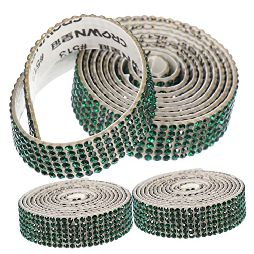 NUOBESTY 3Rollen Zartes Strassband Selbstklebend Dekorative Rhinestone Bänder für DIY Projekte pro für Taschen und Kleidung NUOBESTY 3Rollen Zartes Strassband Selbstklebend Dekorative Rhinestone Bänder für DIY Projekte pro für Taschen und Kleidung von NUOBESTY