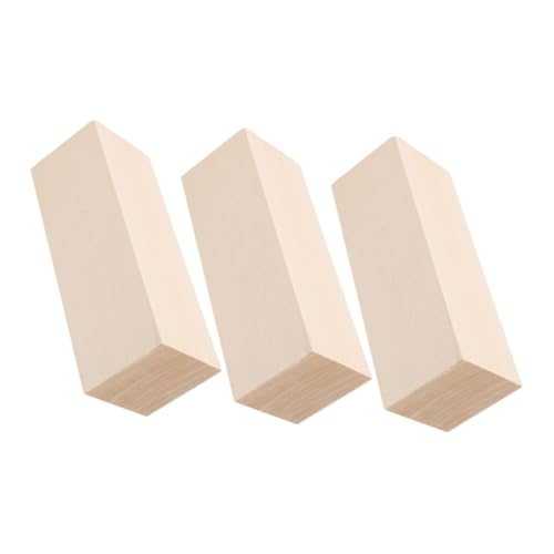 NUOBESTY 3Stücke Unbehandelte Holzblöcke für DIY Projekte Schnitzen und Basteln Langlebig und Anfängerfreundlich Vielseitig Einsetzbar für Heimdekoration NUOBESTY 3Stücke Unbehandelte Holzblöcke für DIY Projekte Schnitzen und Basteln Langlebig und Anfängerfreundlich Vielseitig Einsetzbar für Heimdekoration von NUOBESTY