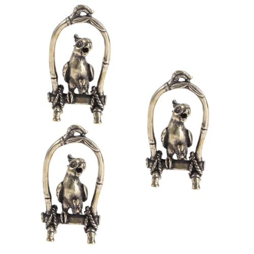 NUOBESTY 3stücke Kreativer Parrot Pendant Aus Massivem Für Tee-zubehör Stilvolle Hängende Dekoration Für Teestuben Elegantes Design Als Vogelanhänger NUOBESTY 3stücke Kreativer Parrot Pendant Aus Massivem Für Tee-zubehör Stilvolle Hängende Dekoration Für Teestuben Elegantes Design Als Vogelanhänger von NUOBESTY